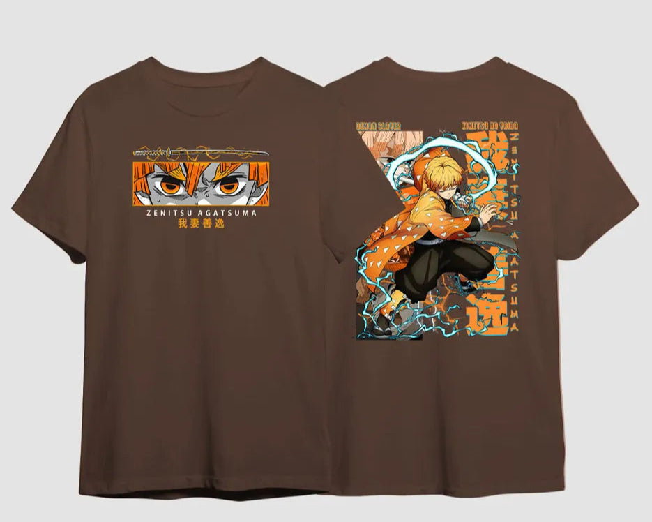 Camiseta Zenitsu Modo Batalha Respiração Trovão Demon Slayer