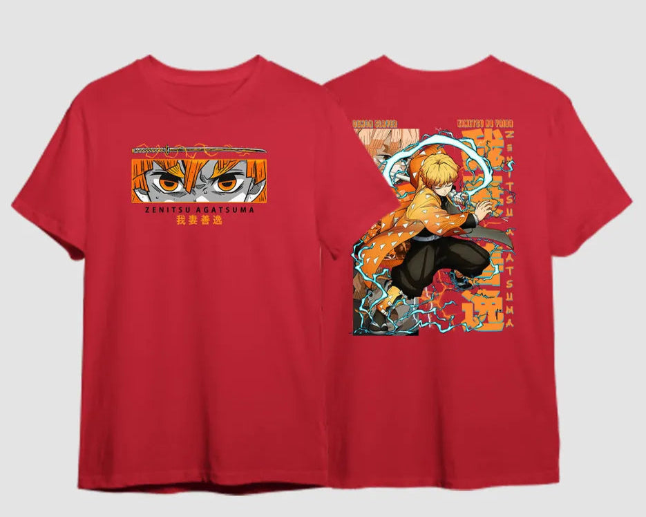 Camiseta Zenitsu Modo Batalha Respiração Trovão Demon Slayer